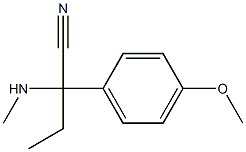 2-(4-methoxyphenyl)-2-(methylamino)butanenitrile Struktur