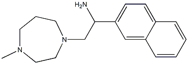 2-(4-methyl-1,4-diazepan-1-yl)-1-(naphthalen-2-yl)ethan-1-amine Struktur