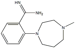 2-(4-methyl-1,4-diazepan-1-yl)benzene-1-carboximidamide Struktur