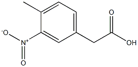 2-(4-methyl-3-nitrophenyl)acetic acid Struktur