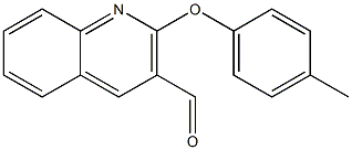 2-(4-methylphenoxy)quinoline-3-carbaldehyde Struktur