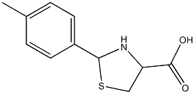 2-(4-methylphenyl)-1,3-thiazolidine-4-carboxylic acid Struktur