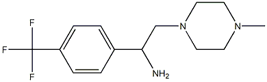 2-(4-methylpiperazin-1-yl)-1-[4-(trifluoromethyl)phenyl]ethan-1-amine Struktur