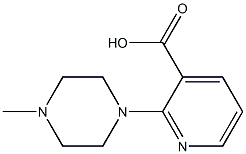 2-(4-methylpiperazin-1-yl)pyridine-3-carboxylic acid Struktur