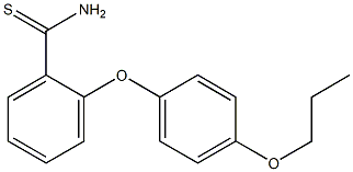 2-(4-propoxyphenoxy)benzene-1-carbothioamide Struktur