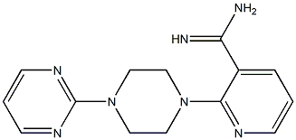 2-(4-pyrimidin-2-ylpiperazin-1-yl)pyridine-3-carboximidamide Struktur