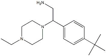 2-(4-tert-butylphenyl)-2-(4-ethylpiperazin-1-yl)ethan-1-amine Struktur