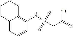 2-(5,6,7,8-tetrahydronaphthalen-1-ylsulfamoyl)acetic acid Struktur