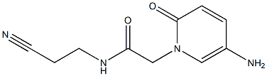 2-(5-amino-2-oxo-1,2-dihydropyridin-1-yl)-N-(2-cyanoethyl)acetamide Struktur