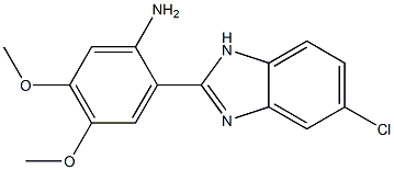 2-(5-chloro-1H-1,3-benzodiazol-2-yl)-4,5-dimethoxyaniline Struktur