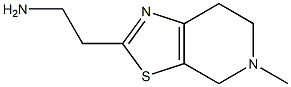 2-(5-methyl-4,5,6,7-tetrahydro[1,3]thiazolo[5,4-c]pyridin-2-yl)ethanamine Struktur