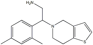 2-(6,7-dihydrothieno[3,2-c]pyridin-5(4H)-yl)-2-(2,4-dimethylphenyl)ethanamine Struktur