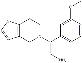 2-(6,7-dihydrothieno[3,2-c]pyridin-5(4H)-yl)-2-(3-methoxyphenyl)ethanamine Struktur