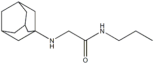 2-(adamantan-1-ylamino)-N-propylacetamide Struktur