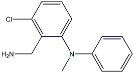 2-(aminomethyl)-3-chloro-N-methyl-N-phenylaniline Struktur