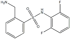 2-(aminomethyl)-N-(2,6-difluorophenyl)benzene-1-sulfonamide Struktur