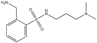 2-(aminomethyl)-N-[3-(dimethylamino)propyl]benzenesulfonamide Struktur