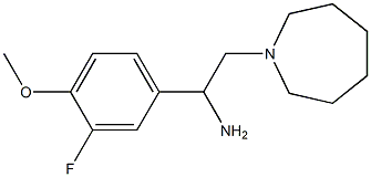 2-(azepan-1-yl)-1-(3-fluoro-4-methoxyphenyl)ethan-1-amine Struktur