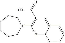 2-(azepan-1-yl)quinoline-3-carboxylic acid Struktur