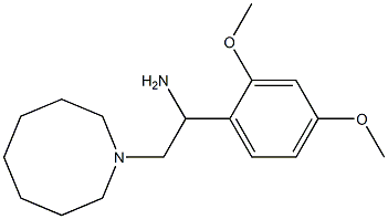 2-(azocan-1-yl)-1-(2,4-dimethoxyphenyl)ethan-1-amine Struktur