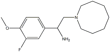 2-(azocan-1-yl)-1-(3-fluoro-4-methoxyphenyl)ethan-1-amine Struktur