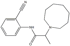 2-(azocan-1-yl)-N-(2-cyanophenyl)propanamide Struktur