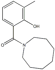 2-(azocan-1-ylcarbonyl)-6-methylphenol Struktur