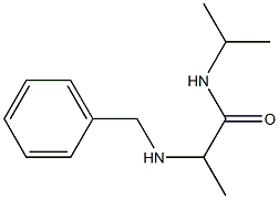 2-(benzylamino)-N-(propan-2-yl)propanamide Struktur