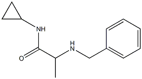 2-(benzylamino)-N-cyclopropylpropanamide Struktur