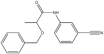 2-(benzyloxy)-N-(3-cyanophenyl)propanamide Struktur