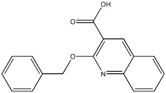 2-(benzyloxy)quinoline-3-carboxylic acid Struktur