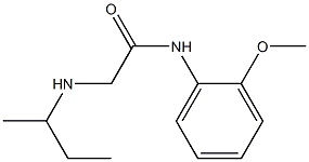 2-(butan-2-ylamino)-N-(2-methoxyphenyl)acetamide Struktur