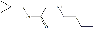 2-(butylamino)-N-(cyclopropylmethyl)acetamide Struktur