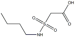 2-(butylsulfamoyl)acetic acid Struktur