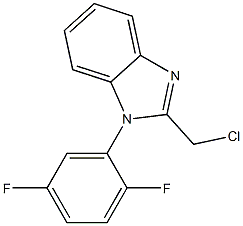 2-(chloromethyl)-1-(2,5-difluorophenyl)-1H-1,3-benzodiazole Struktur