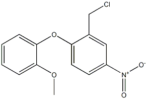 2-(chloromethyl)-1-(2-methoxyphenoxy)-4-nitrobenzene Struktur