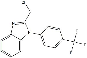 2-(chloromethyl)-1-[4-(trifluoromethyl)phenyl]-1H-1,3-benzodiazole Struktur