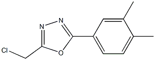 2-(chloromethyl)-5-(3,4-dimethylphenyl)-1,3,4-oxadiazole Struktur