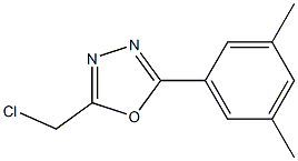 2-(chloromethyl)-5-(3,5-dimethylphenyl)-1,3,4-oxadiazole Struktur