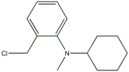 2-(chloromethyl)-N-cyclohexyl-N-methylaniline Struktur