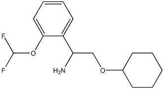 2-(cyclohexyloxy)-1-[2-(difluoromethoxy)phenyl]ethanamine Struktur