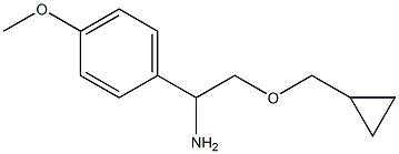 2-(cyclopropylmethoxy)-1-(4-methoxyphenyl)ethan-1-amine Struktur