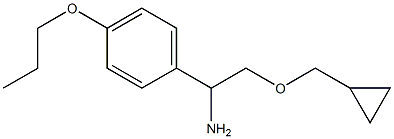 2-(cyclopropylmethoxy)-1-(4-propoxyphenyl)ethan-1-amine Struktur