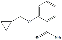 2-(cyclopropylmethoxy)benzene-1-carboximidamide Struktur