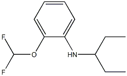 2-(difluoromethoxy)-N-(pentan-3-yl)aniline Struktur