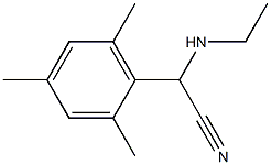 2-(ethylamino)-2-(2,4,6-trimethylphenyl)acetonitrile Struktur