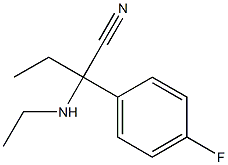 2-(ethylamino)-2-(4-fluorophenyl)butanenitrile Struktur