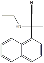 2-(ethylamino)-2-(naphthalen-1-yl)propanenitrile Struktur