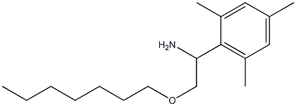 2-(heptyloxy)-1-(2,4,6-trimethylphenyl)ethan-1-amine Struktur