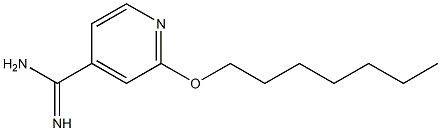 2-(heptyloxy)pyridine-4-carboximidamide Struktur